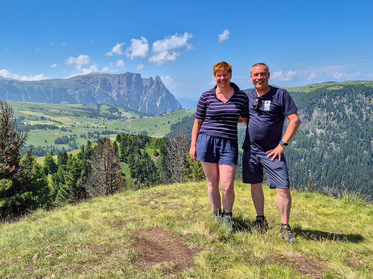 On top of the Alpe di Siusi