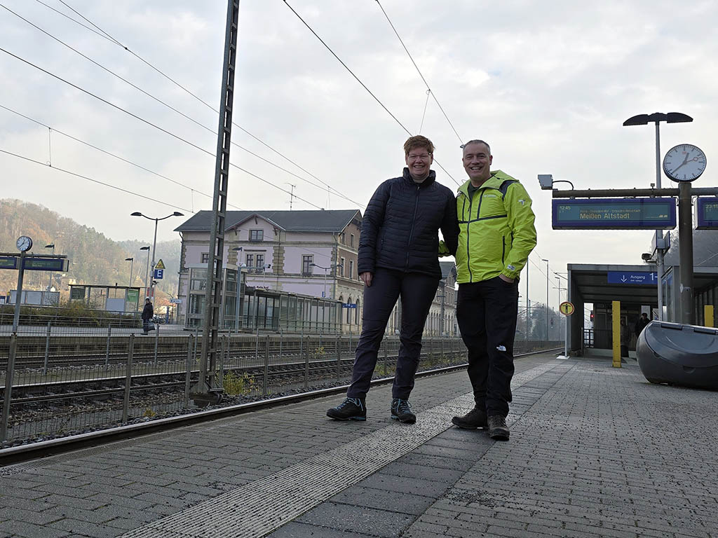 Station Bad Schandau op weg naar de Rauenstein