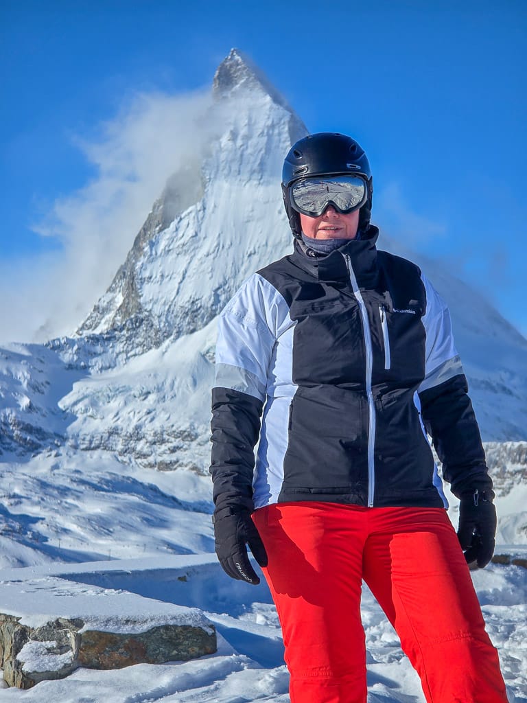 Karin met de Matterhorn