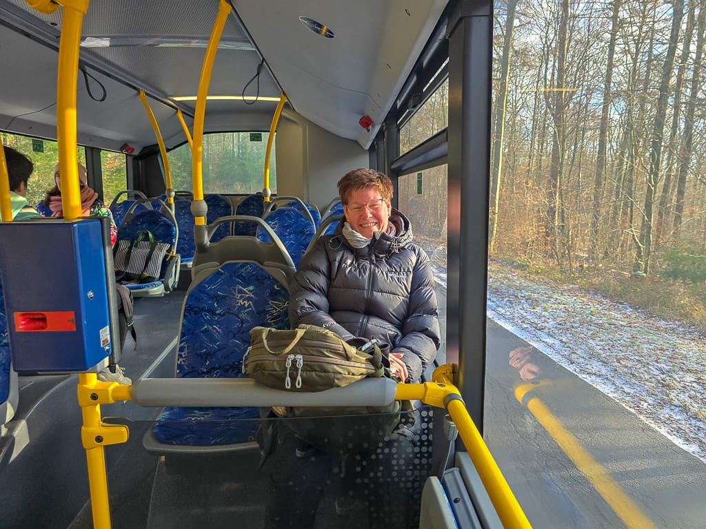 De bus naar Heidelberg