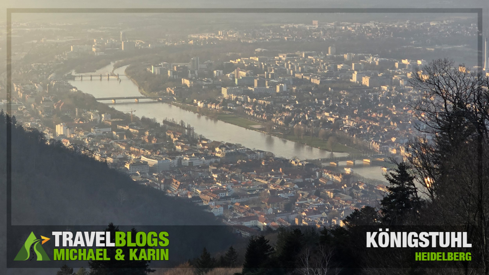 Uitzicht vanaf de Koenigstuhl Heidelberg