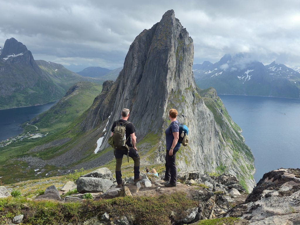 Vanaf Hesten uitzicht op de Segla