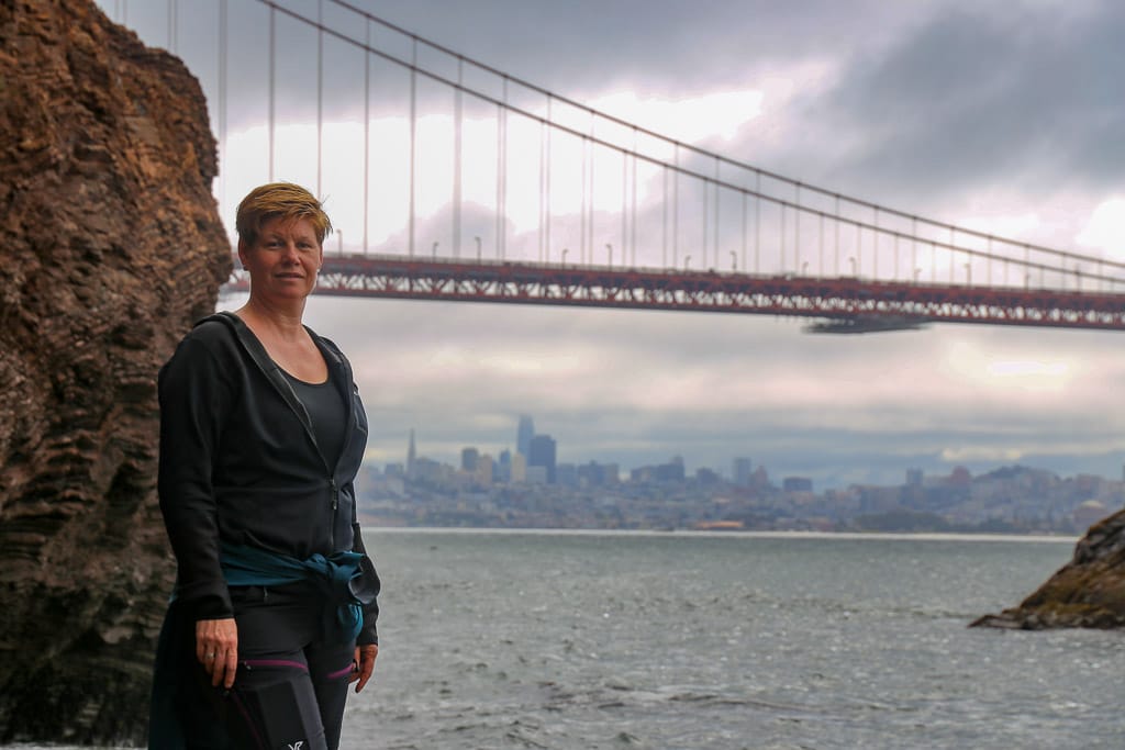 Kirby Cove uitzicht op San Francisco